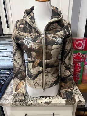 Darc Sport Camo Cherry Blossom Full Zip-Up Hoodie